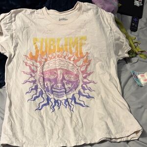 Sublime Graphic Tee - White and Purple